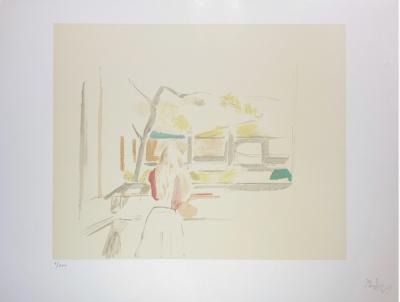 Balthus - Jeune fille de dos, 1994 - Lithographie originale, Signée et numérotée 2