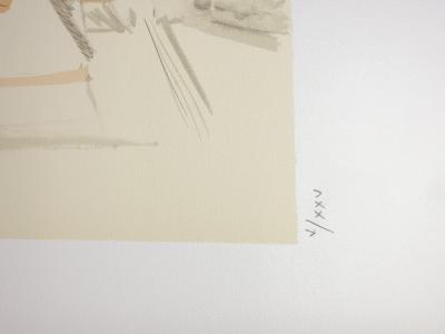 Balthus - Jeune fille de dos, 1994 - Lithographie originale, Signée et numérotée 2