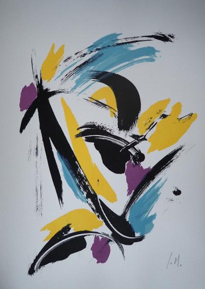 Jean Miotte - L’oeil constant, la galaxie, 2001 - Lithographie originale en couleur 2