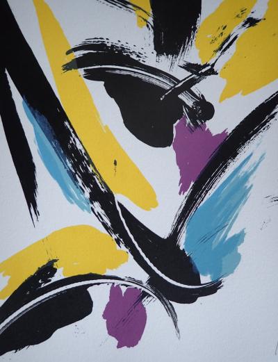 Jean Miotte - L’oeil constant, la galaxie, 2001 - Lithographie originale en couleur 2