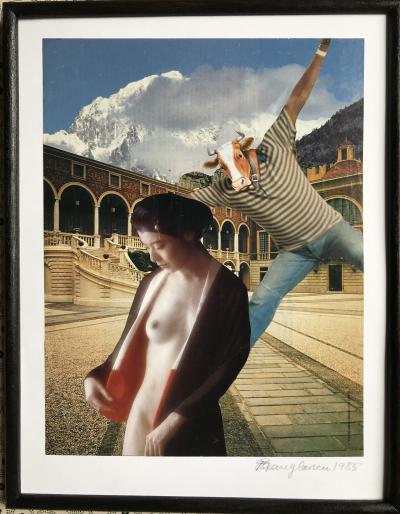 Anker SPANG LARSEN - Minotaure, 1985 - Photomontage-collage signé 2