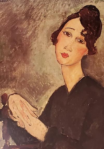 Amedeo Modigliani, affiche originale, 1994, Centre Pompidou Paris 2