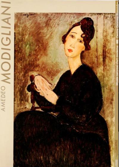 Amedeo Modigliani, affiche originale, 1994, Centre Pompidou Paris