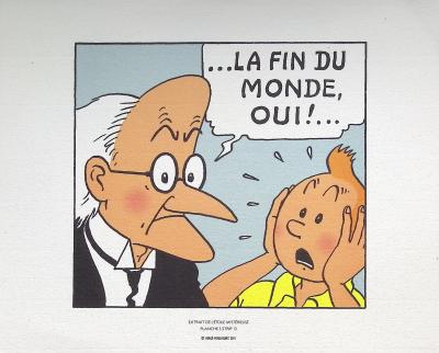 HERGÉ :  L’étoile mystérieuse, 2011, 3 lithographies Ex Libris 2