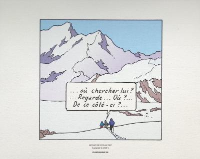 HERGE : Tintin au Tibet, 2010, 3 lithographies Ex Libris 2