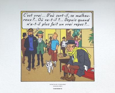 HERGE : TINTIN Vol 714 pour Sydney, 2011, 3 lithographies Ex Libris 2
