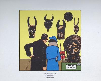 HERGE :  L’oreille cassée, 2010, 3 lithographies Ex Libris 2