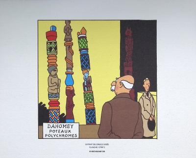 HERGE :  L’oreille cassée, 2010, 3 lithographies Ex Libris 2
