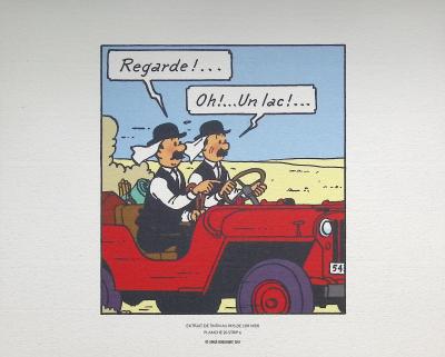 HERGE :  TINTIN au pays de l’or noir, 2011 - 3 lithographies Ex Libris 2