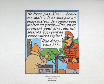 HERGE: The scepter of Ottokar, 2011, 3 lithographs Ex Libris 2
