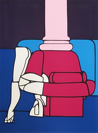 Valerio Adami, Beauty Parlor - lithographie originale, 1970 2