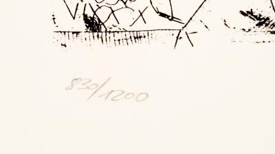 Pablo Picasso (d’après), La tête de Rempirmadt -  lithographie signée, numérotée, 1973 2