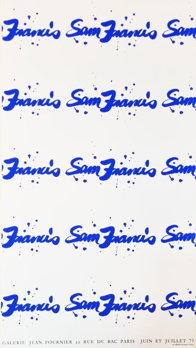 Sam Francis, affiche originale - exposition galerie Jean Fournier, 1973 2
