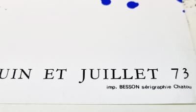Sam Francis, affiche originale - exposition galerie Jean Fournier, 1973 2