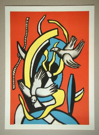 Fernand LEGER (d'après) - Les oiseaux, 2000 - Lithographie en couleurs 2