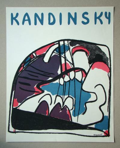Wassily KANDINSKY (d’après) - Jusqu’à l’abstraction, 1972 - Affiche d’exposition originale signée 2