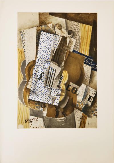 Georges Braque, Violon, Mélodie - lithographie sur papier Arches, 1962 2