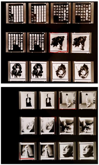 Bert Stern, 2 original contact sheets - Audrey Hepburn, Vanessa Redgrave, Brigitte Bardot, 1966
