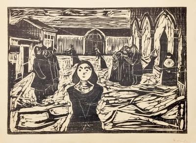Edvard Munch, The Pretenders: The Last Hour - gravure signée, 1917 2