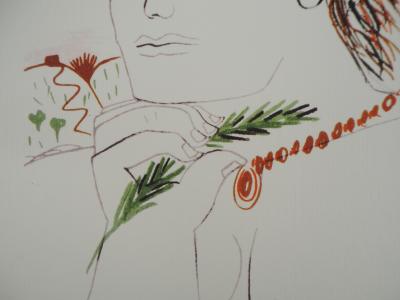 Alekos FASSIANOS : Jeune homme à la couronne d’olivier, Lithographie signée 2