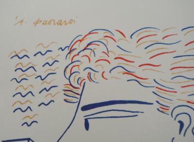 Alekos FASSIANOS : Jeux olympiques, Athlète vainqueur, Lithographie signée 2