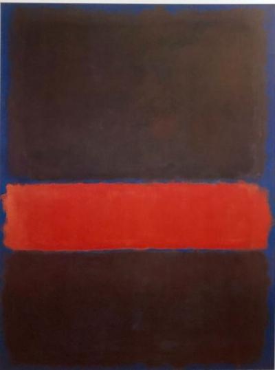 Mark Rothko (d’après) - Maroon on Blue, 1990 - Tirage d’art de luxe