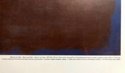 Mark Rothko (d’après) - Maroon on Blue, 1990 - Tirage d’art de luxe 2