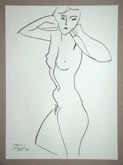 Henri MATISSE (d'après) - Claude, 1981 - Lithographie signée et datée 2