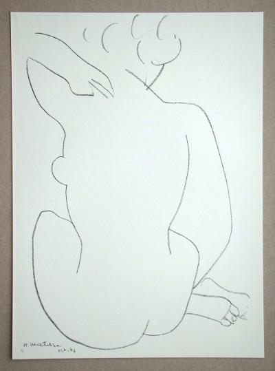 Henri MATISSE (after) - Femme assise, 1981 - Lithograph signed and dated 2