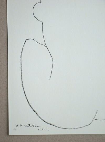 Henri MATISSE (after) - Femme assise, 1981 - Lithograph signed and dated 2