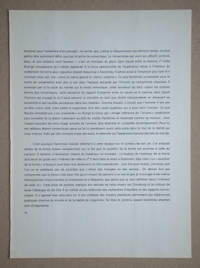Vassily KANDINSKY ( d’après ) - Composition, 1965 - Lithographie offset 2