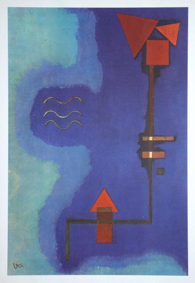 Wassily KANDINSKY ( d’après ) - Composition, 1965 - Lithographie offset signée 2