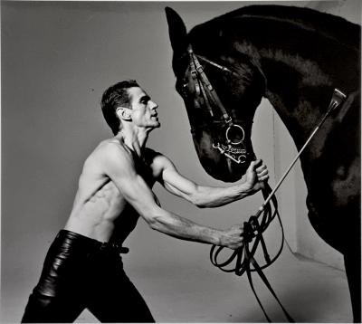 Michel Comte - Jeremy Irons with Horse - tirage argentique original, 1990 2