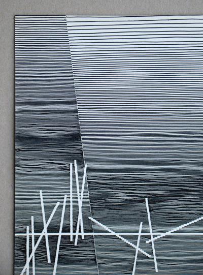 Michel SEUPHOR - Composition, 1958 - Gravure au trait 2