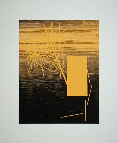 Michel SEUPHOR - Composition, 1958 - Gravure au trait 2
