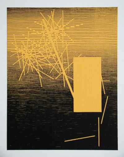 Michel SEUPHOR - Composition, 1958 - Gravure au trait 2