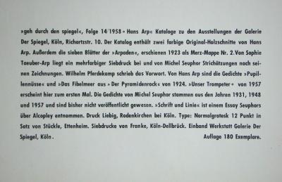 Michel SEUPHOR - Composition, 1958 - Gravure au trait 2