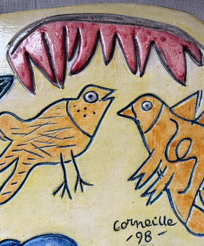 Corneille - Femme aux oiseaux, 1998 - Céramique émaillée 2