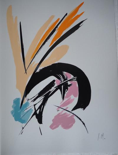 Jean Miotte - The constant eye, the light, 2001 - Original color lithograph 2
