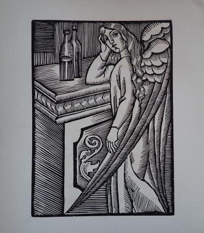 André Lhote - L’ange abreuvé, 1922 - Bois gravé 2