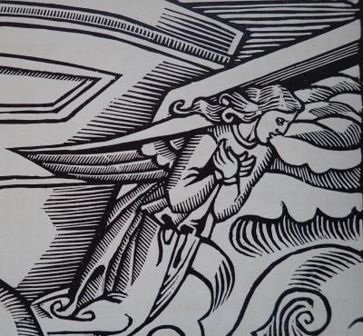 André Lhote - L’ange protecteur, 1922 - Bois gravé 2