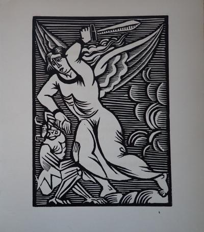 André Lhote - La querelle, 1922 - Bois gravé 2