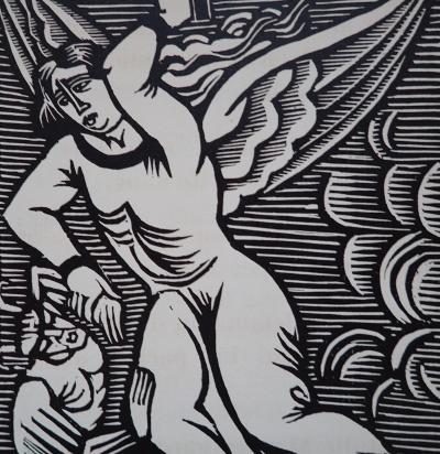 André Lhote - La querelle, 1922 - Bois gravé 2