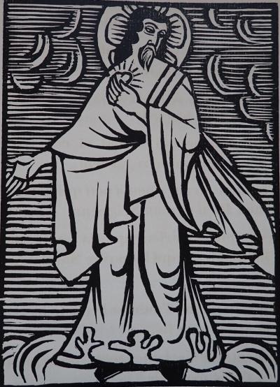 André Lhote - Le protecteur, 1922 - Bois gravé 2
