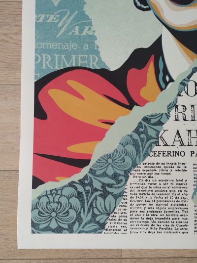 Shepard FAIREY (Obey) - The Woman Who Defeated Pain (Frida Kahlo) Offset Lithograph 2