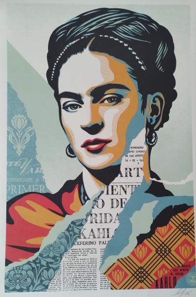 Shepard FAIREY (Obey) - The Woman Who Defeated Pain (Frida Kahlo) Offset Lithograph 2