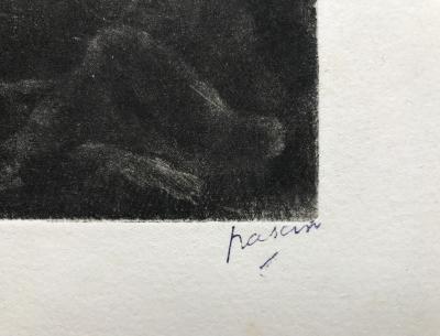 Jules PASCIN - Composition,1928 - Gravure à la manière noire signée du cachet de l’artiste 2