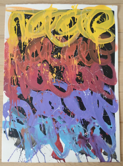 Jonone - Untitled colour V, Jonone - Encre sur papier 2
