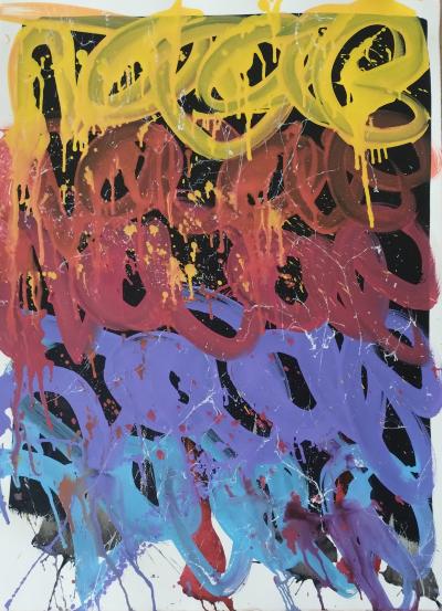 Jonone - Untitled colour V, Jonone - Encre sur papier 2