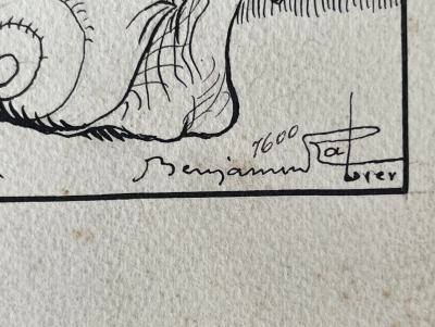 Benjamin RABIER - Petite vitesse - Planche originale, encre de chine sur papier, signée 2